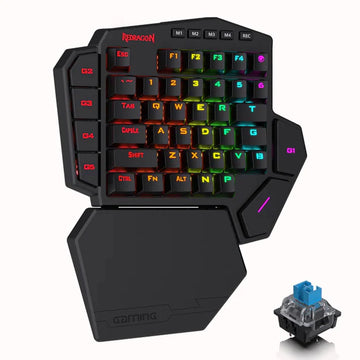 Redragon Diti Elite – RGB Wireless One-Handed Gaming Keyboard | Black
