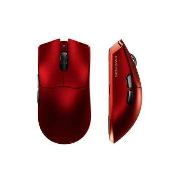S9 Ultra+ Red Tri Wireless Gaming Mouse – PAW3950 Sensor, 8K Receiver, 52g Ultra-Lightweight, Omron 70M Switch