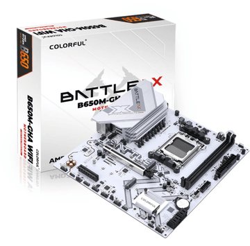 Colorful Battle-AX B650M-GHA WIFI V14 Motherboard New – AMD AM5, DDR5, WiFi 6, Micro-ATX, 2 RAM Slots