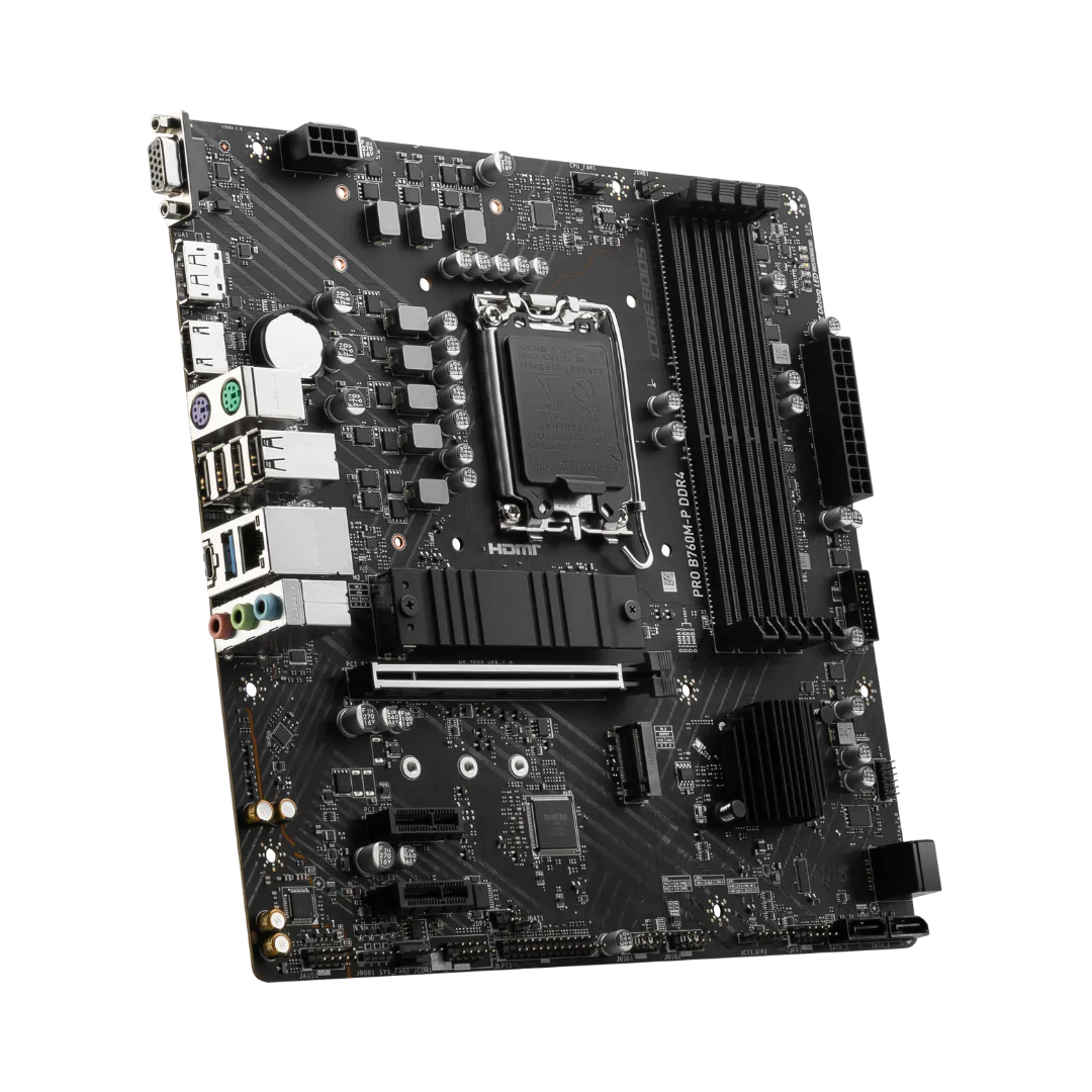 MSI PRO B760M‑P Motherboard – Intel LGA 1700, B760 Chipset, DDR5/DDR4 Support, mATX