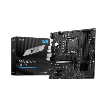 MSI PRO B760M‑P Motherboard – Intel LGA 1700, B760 Chipset, DDR5/DDR4 Support, mATX