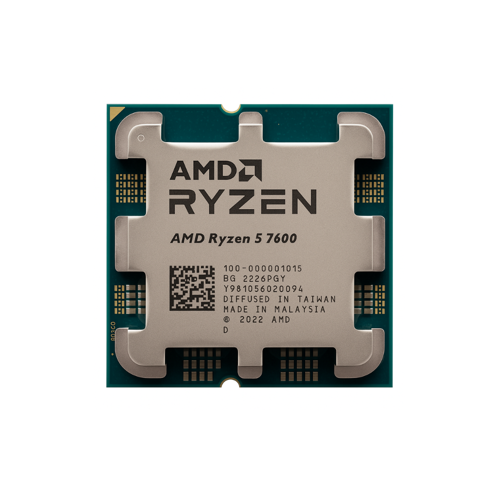 AMD Ryzen 5 7600 Chip Tray | 6 Cores 12 Threads | 5.1GHz Boost | AM5 DDR5 Processor | Best Price in Pakistan