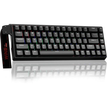 AULA WIN68 HE Wireless Gaming Keyboard Black – Graywood Magnetic Switch, 65% Layout, RGB, Tri-Mode Connectivity