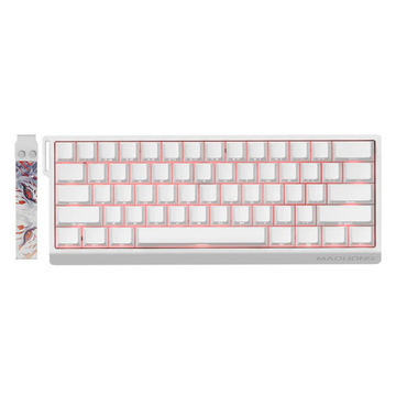 MadLions MAD60 HE 60% Wired Magnetic RGB Gaming Keyboard – White (Side Print)