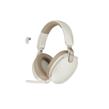 AULA A500 Tri-Mode Wireless Gaming Headset Gold – ANC + ENC, Dual Feed Noise Reduction, USB/BT/Wireless