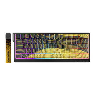MadLions MAD60 HE 60% Magnetic RGB Gaming Keyboard – Hall Effect Switch, Side Print, Yellow