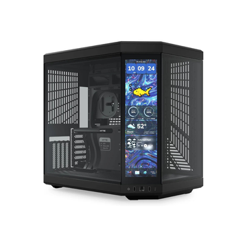HYTE Y70 Touch Black Gaming Case Price in Pakistan | Premium Panoramic Dual-Chamber ATX Case with 4K Touch Display | Daddu Charger Gaming Store