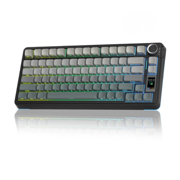 AULA S75 Pro Wireless Mechanical Gaming Keyboard – Star Vector Switch, 75% Layout, Gradient Grey Side-Engraved