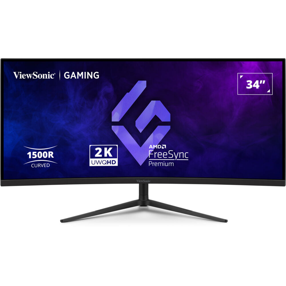 ViewSonic VX3418C-2K 34″ WQHD 1440p 180Hz 1ms Curved Ultrawide HDR Gaming Monitor | FreeSync Premium | 1500R VA Display | Best ViewSonic Ultrawide Gaming Monitor in Pakistan – Daddu Charger Gaming Store