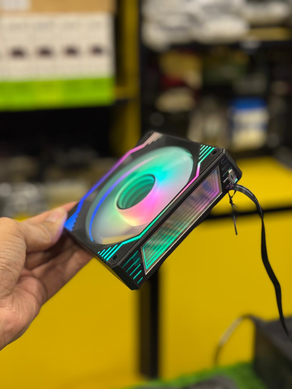 AA-Tiger AA-999 Black 6-Pin ARGB Infinity Fans – High Airflow, Silent Cooling & Dual-Ring Lighting