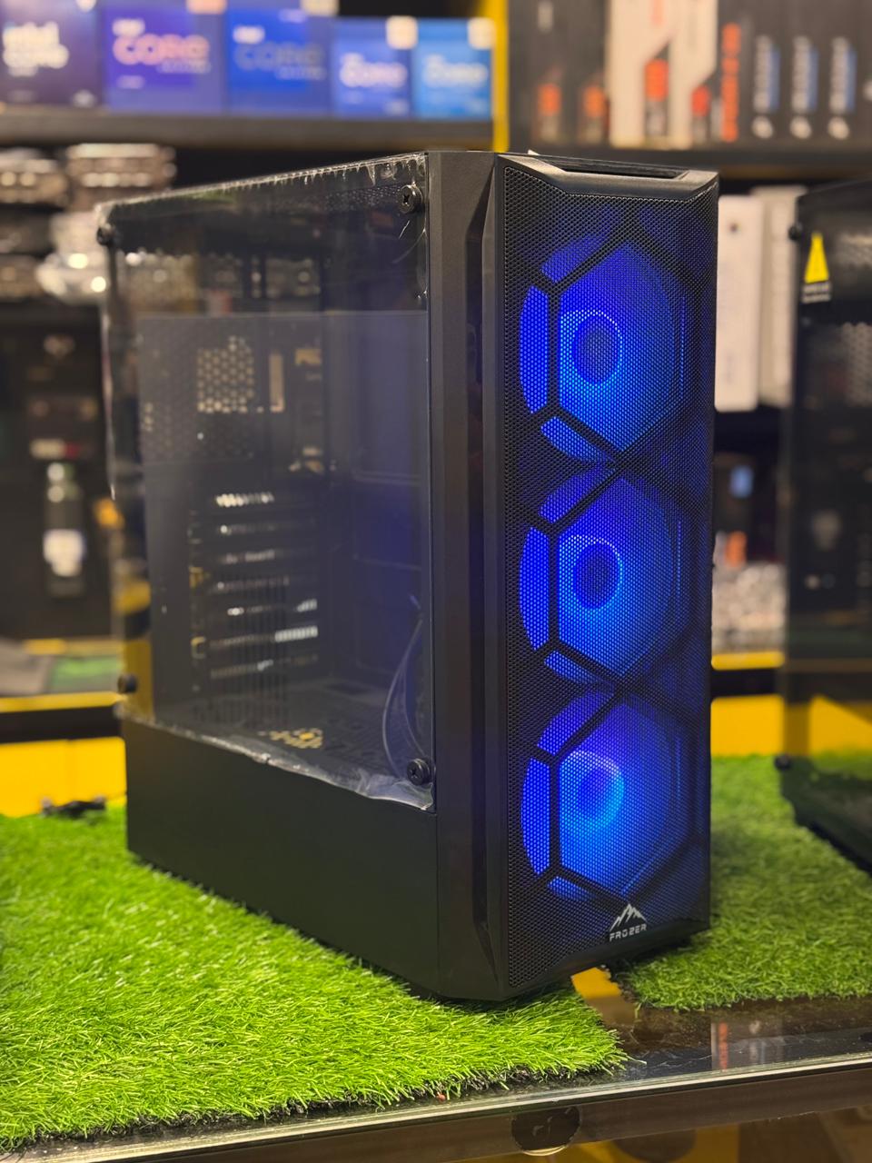 Frozer Nova Micro-ATX Gaming Case – Front Mesh, 3 RGB Fans, Stylish Compact Design