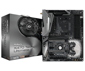 ASRock X470 Taichi Ultimate Motherboard New – AMD AM4, DDR4, Full ATX, PCIe 3.0, High-End VRM