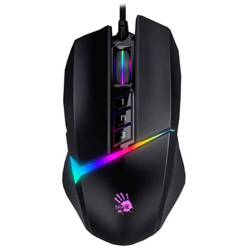Bloody W60 Max RGB Gaming Mouse Stone Black – High-Precision, Wired, Programmable Buttons