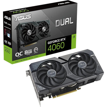 ASUS Dual RTX 4060 OC V2 8GB GDDR6 ATX Graphics Card – High-Performance Gaming GPU with Ray Tracing & OC Mode