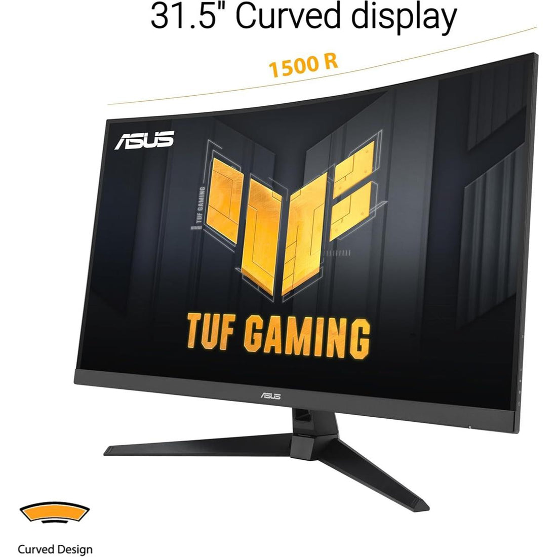 Asus TUF Gaming VG32WQ3B 31.5” Curved QHD HDR Monitor – 180Hz, Fast VA Panel, Adaptive Sync