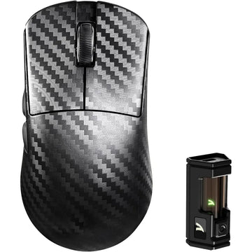 Attack Shark R11 Ultra 8K Carbon Fiber Wireless Gaming Mouse – PAW3950 MAX, 42,000 DPI, 49g, 8K Polling, Nordic 52840 MCU – Weave Black
