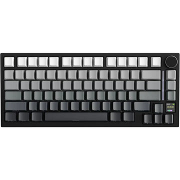ATTACK SHARK X820 Ultra Wireless Mechanical Keyboard – Black Gradient, TFT Smart Display, Knob, Tri-Mode, Hot-Swappable RGB Gaming Keyboard
