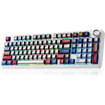 AULA F99 Pro Wireless Mechanical Gaming Keyboard Comic Edition – Star Vector Switch, RGB, Tri-Mode Connectivity