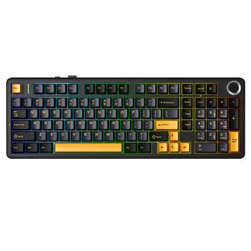 AULA F99 Pro Wireless Mechanical Gaming Keyboard Thunder Black – Star Vector Switch, RGB, Tri-Mode Connectivity