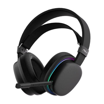 AULA G7 Wireless Gaming Headset Black – BT 5.3, 40mm Drivers, Detachable Mic, RGB Light, 60Hr Battery, Low Latency Gaming Headset