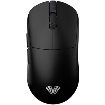 AULA V9 Wireless Gaming Mouse Black – PAW3395 Sensor, 26000 DPI, Dual 8K Polling Rate, Tri-Mode Connectivity
