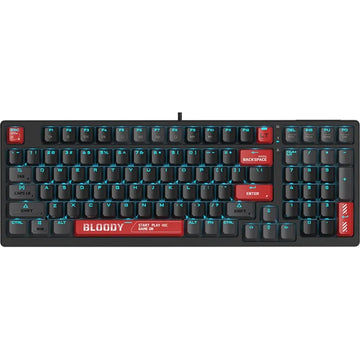 Bloody AT98 ALPHA Optical Mechanical Gaming Keyboard Bloody Red – Full-Size, Optical Red Switch, RGB Backlit, US Layout