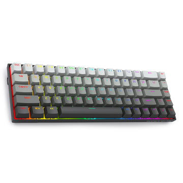 E-YOOSO HZ68 8000hz Magnetic Switch Gaming Keyboard -Grey Fade – 68-Key RGB, Adjustable Actuation