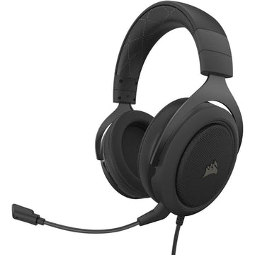 Corsair HS60 Pro Surround Gaming Headset – Carbon, 7.1 Virtual Surround Sound, USB DAC, Detachable Mic, Box Open