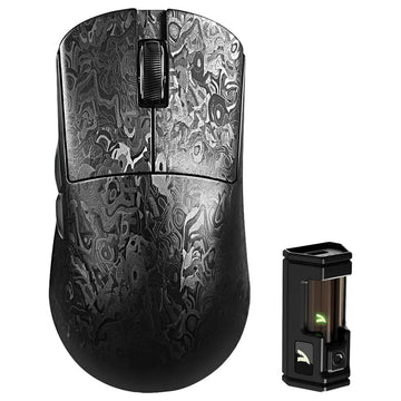 Attack Shark R11 Ultra 8K Carbon Fiber Wireless Gaming Mouse – PAW3950 MAX, 42,000 DPI, 49g Ultra-Lightweight, 8K Polling, Tri-Mode – Weave Black Ultra Ink Blade