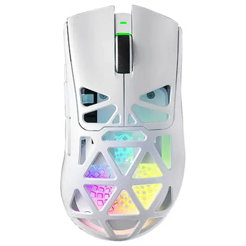 AULA SC620 Wireless Gaming Mouse White – PAW3311 Sensor, 12000 DPI, Tri-Mode Connectivity, 67g Lightweight Design