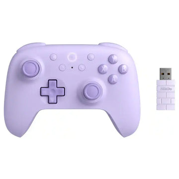 8BitDo Ultimate 2C Wireless Controller Purple – Hall Effect Joysticks, 1000Hz Polling Rate, Bluetooth & 2.4G Wireless