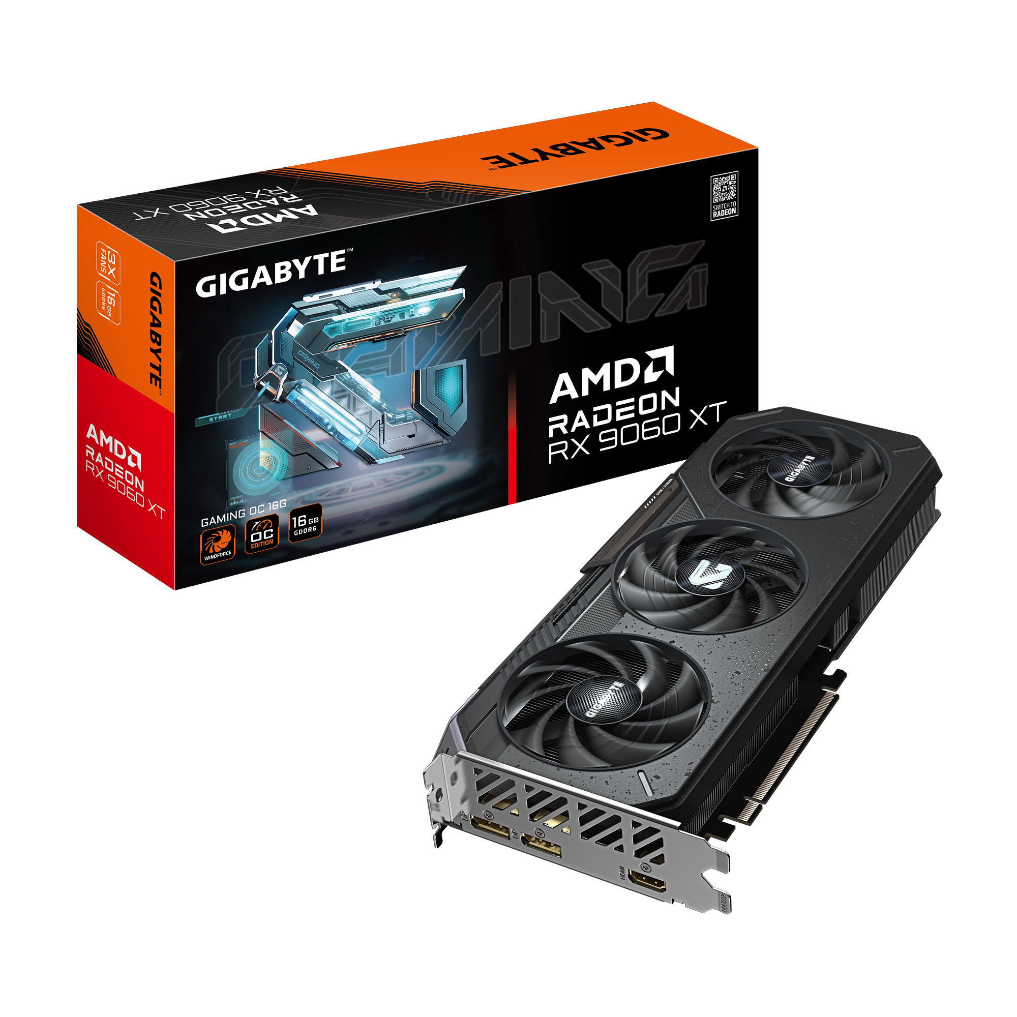 Gigabyte Radeon RX 9060XT 16GB GDDR6 New Graphics Card | Best Price in Pakistan at Daddu Charger Gaming Store