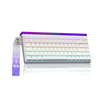 AULA HERO84 Wireless Mechanical Gaming Keyboard Black – Magnetic Switch, 75% Layout, White Contour Keycaps