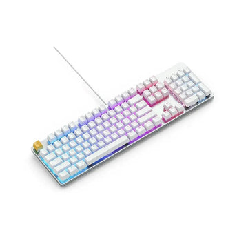 Glorious GMMK Full Size 100% Custom RGB Mechanical Gaming Keyboard – Hot-Swappable Switches, White Metal Frame, USB Wired | Best Price in Pakistan – Daddu Charger