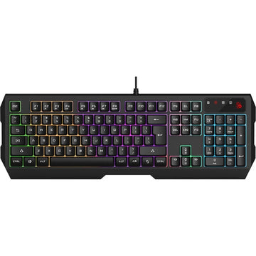 Bloody B135N Neon Illuminated Gaming Keyboard Black – Wired RGB Backlit, Multimedia Keys, Ergonomic Design
