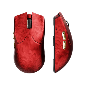 Z7 Red Dual Mode Wireless Gaming Mouse – PAW3950 Sensor, 8K Receiver, Omron 70M Switches, 52g Ultra-Lightweight