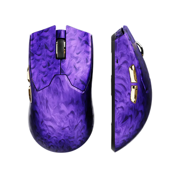 Z7 Purple Dual Mode Wireless Gaming Mouse – PAW3950 Sensor, 8K Receiver, 52g Lightweight, Omron 70M Switches