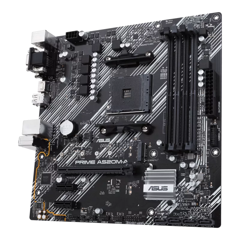 🧠 ASUS Prime A520M-A II Motherboard | AM4 Socket | Ryzen 3rd & 5th Gen Support | Best Budget AMD Motherboard in Pakistan 🇵🇰 | Daddu Charger 🎮