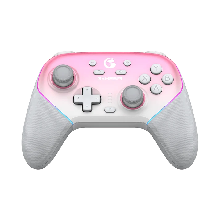 GameSir Super Nova Wireless Multiplatform Controller with Charging Dock – Whipper Pink, Hall Effect Sticks & Triggers, 1000Hz Polling Rate, RGB, PC/Switch/Switch 2/iOS/Android
