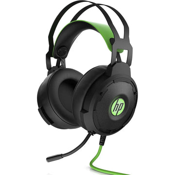 HP Pavilion 600 USB Gaming Headset – 7.1 Surround Sound, Removable Mic, Green LED Lighting, Black/Green