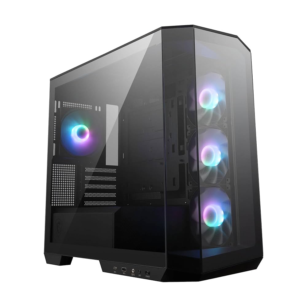 MSI MAG PANO M100R PZ – Panoramic Mid-Tower Gaming Case-Black