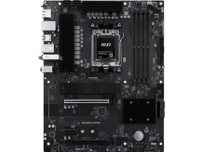 MSI PRO B850S WIFI6E – AM5 Motherboard with DDR5, PCIe 5.0 & Wi-Fi 6E Support