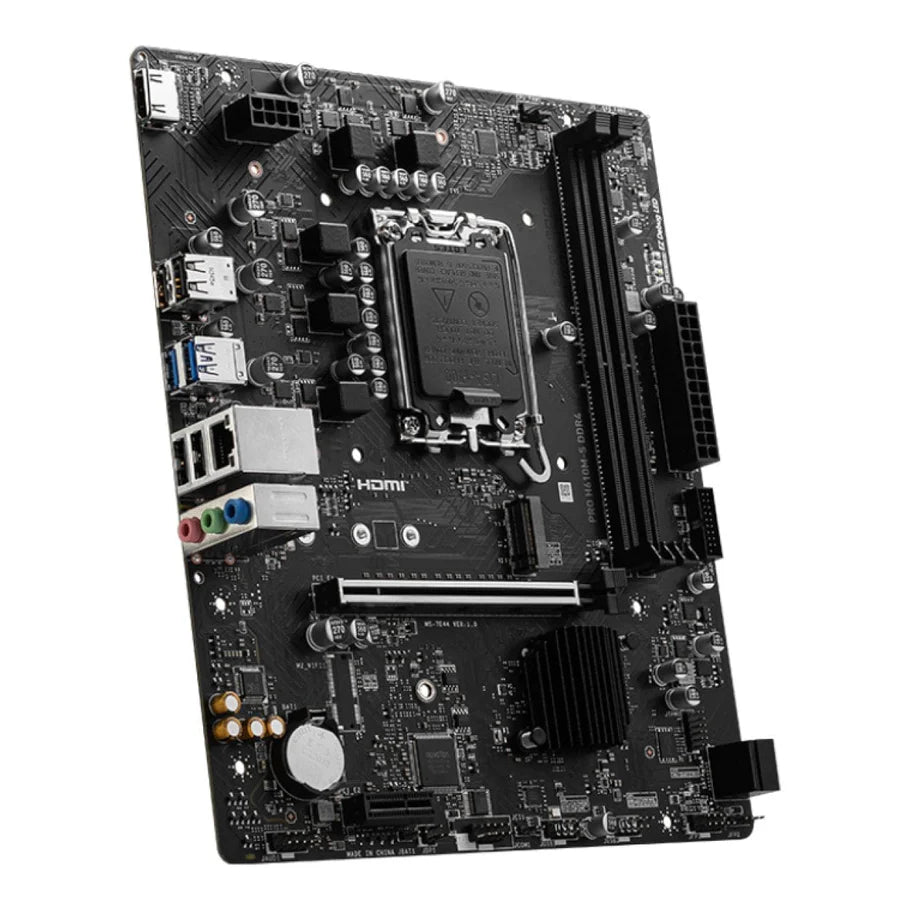 MSI PRO H610M‑S DDR4 Motherboard – LGA 1700, Intel 12th/13th/14th Gen, DDR4‑3200, PCIe 4.0
