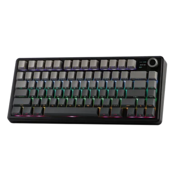 AULA F75 Max Wireless Mechanical Gaming Keyboard – Reaper Switch, 75% Layout, Gradient Grey Side-Engraved Keycaps