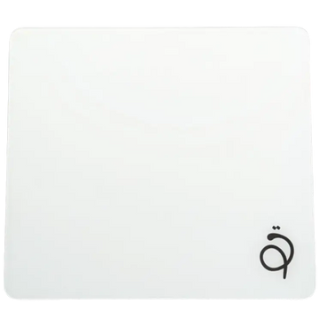 Ruqma Glide X Glass Gaming Mouse Pad White – Ultra-Smooth Surface, Precision Tracking, Premium Tempered Glass Design