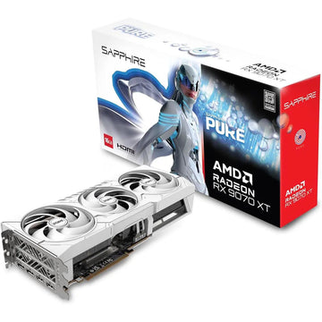 Sapphire Pure Radeon RX 9070 XT 16GB GDDR6 Graphics Card | RDNA 4 Architecture | 256-bit | PCIe 5.0 | Ultra-Performance Gaming GPU