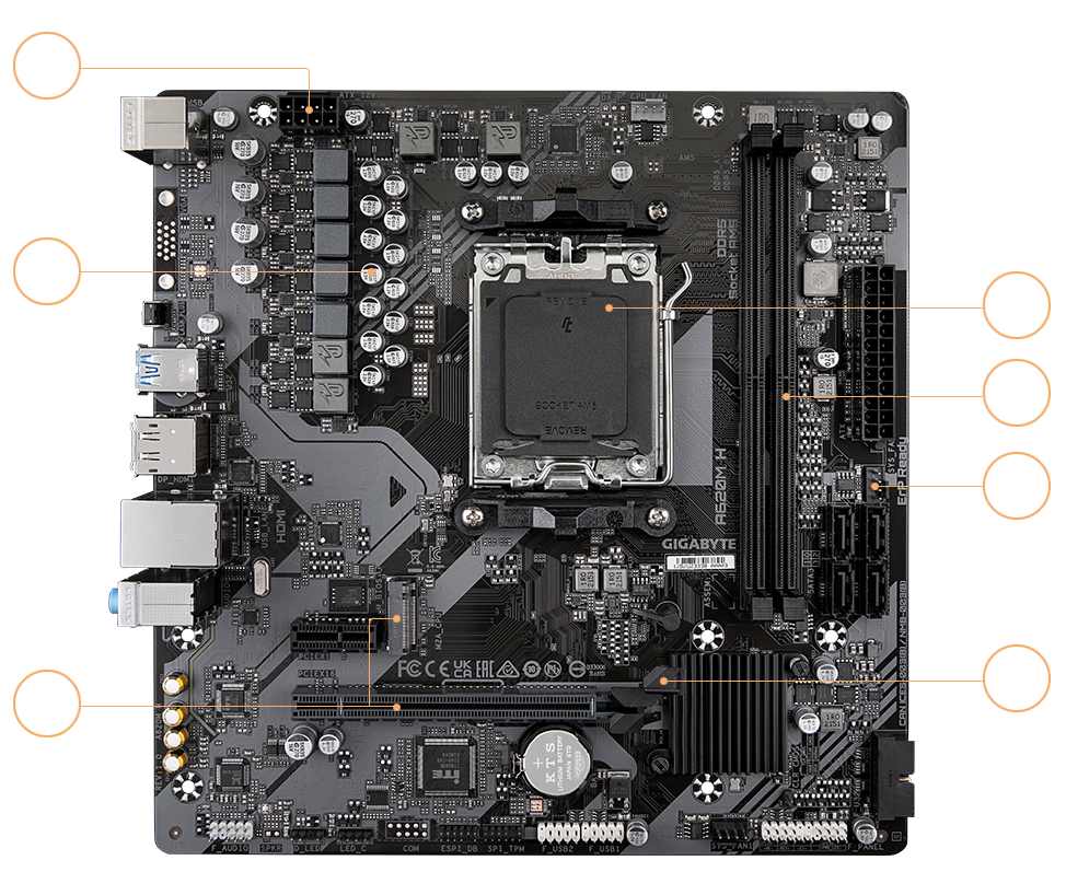 🧠 Gigabyte A620M H D2 Motherboard | AM5 Socket | Ryzen 7000 Series Support | DDR5 Ready | Best Budget AMD Board in Pakistan 🇵🇰 | Daddu Charger 🎮