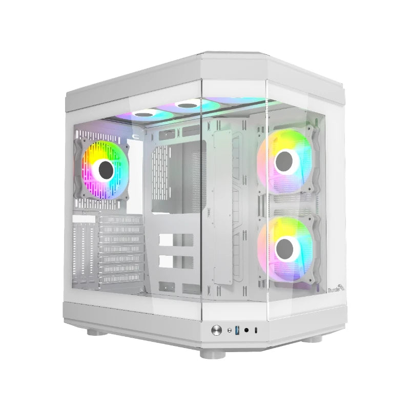 Thunder Carbon White Gaming Case – Mid Tower Tempered Glass ARGB Case Price in Pakistan | Daddu Charger Gaming Store